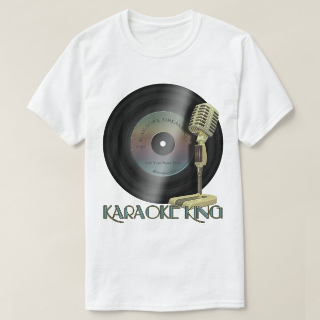 T-shirt Le Roi Personalized Record de karaoke (Design devant)