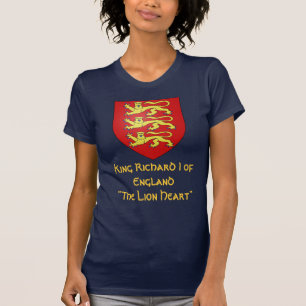 T-shirt Le Roi Richard I de l'Angleterre "le Lionheart "