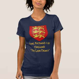 T-shirt Le Roi Richard I de l'Angleterre "le Lionheart "