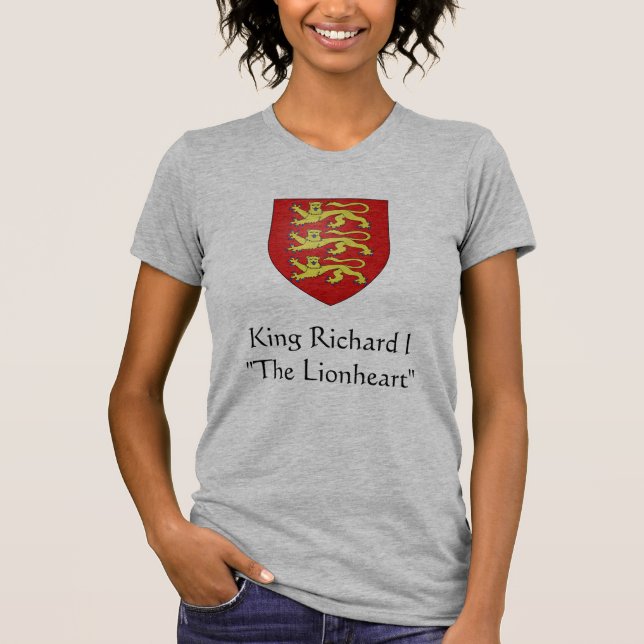 T-shirt Le Roi Richard I " le Lionheart " (Devant)