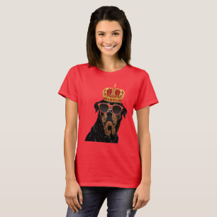 T-shirt Le Roi Rottweiler de la vie de voyou pour des
