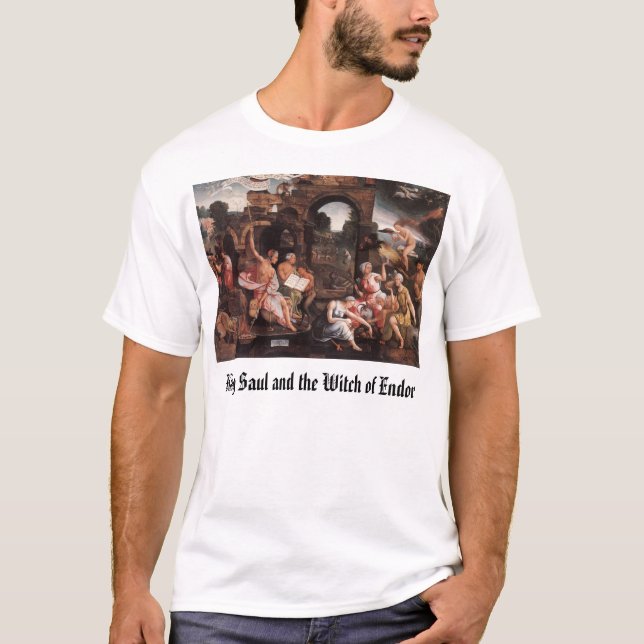 T-shirt Le Roi Saul et la sorcière d'Endor (Devant)