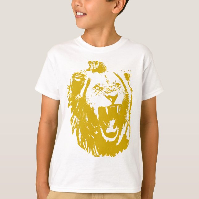T-shirt Le Roi Speaks de lion (Devant)
