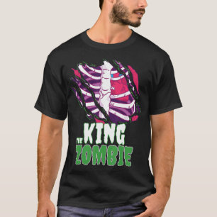 T-shirt Le Roi Zombie Funny Halloween Famille Zombie Matc