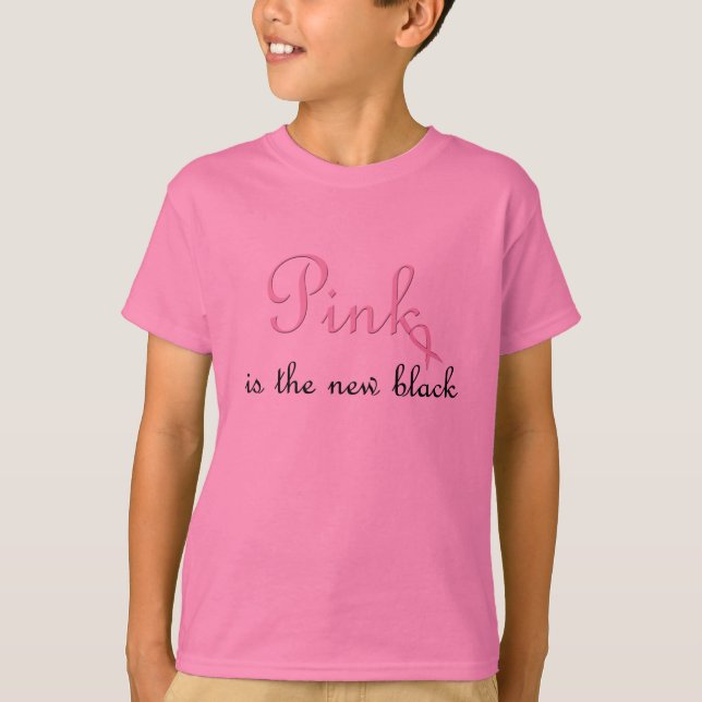 T-shirt le rose est le nouveau noir (Devant)