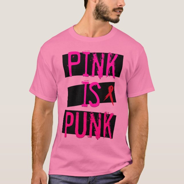 T-shirt Le rose est punk (Devant)