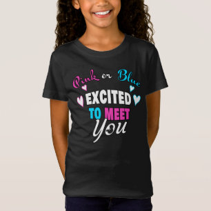 T-Shirt Le rose ou le bleu s'enthousiasme pour la révéla