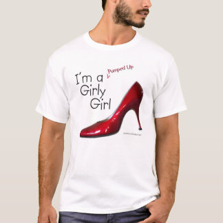 T-shirt Le rouge a pompé la fille Girly