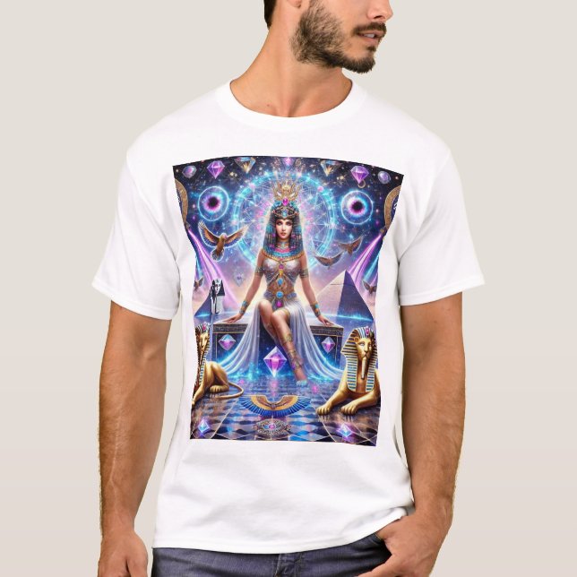 T-shirt Le royaume divin de Cléopâtre La Déesse d'Or (Devant)