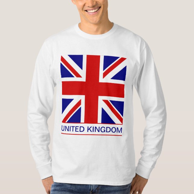 T-shirt Le Royaume-Uni - drapeau d'Union Jack (Devant)
