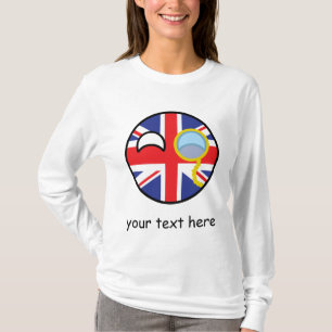 T-shirt Le Royaume-Uni Geeky tendant drôle Countryball