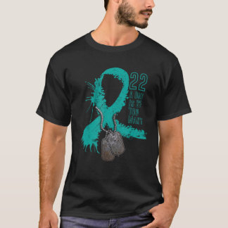 T-shirt Le Ruban De Sensibilisation Au Suicide Des Vétéran