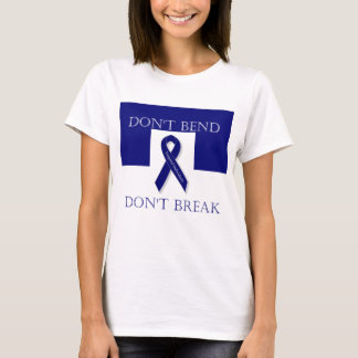 T-shirt Le ruban d'indigo ne se plient pas. Ne cassez pas.