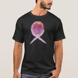 T-shirt Le ruban pourpre de survivant entoure des mots