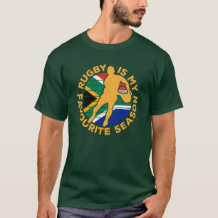 T-shirt Le rugby est ma saison préférée Sport Afrique d