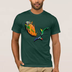 T-shirt Le rugby sud-africain évente des chemises pour le