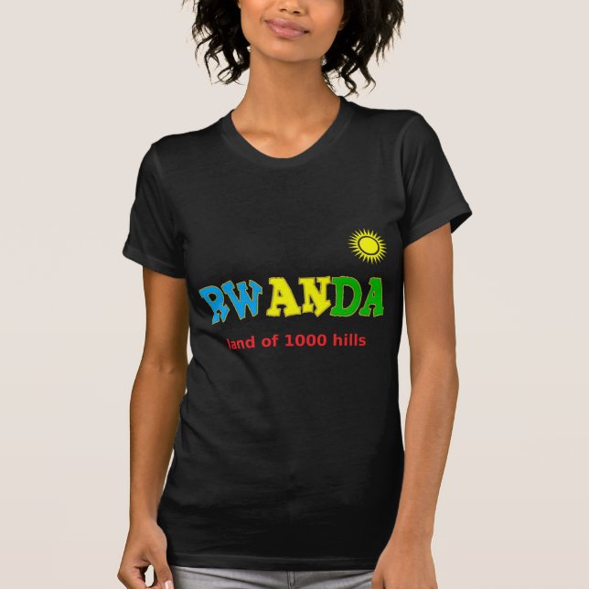 T-shirt Le Rwanda, la terre de 1000 collines (Devant)