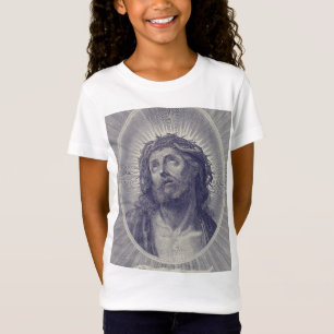 T-Shirt Le Saint Visage de Jésus avec Couronne d'Épines Ar