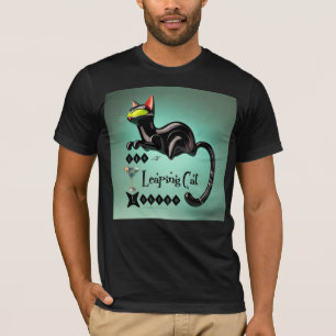 T-shirt Le salon du chat sauteur futuriste atomique