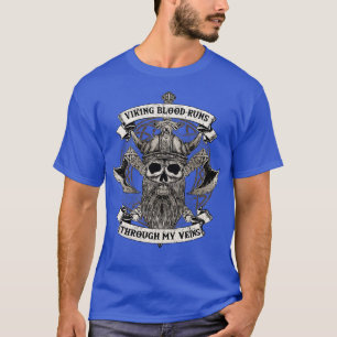 T-shirt Le sang viking tourne à travers
