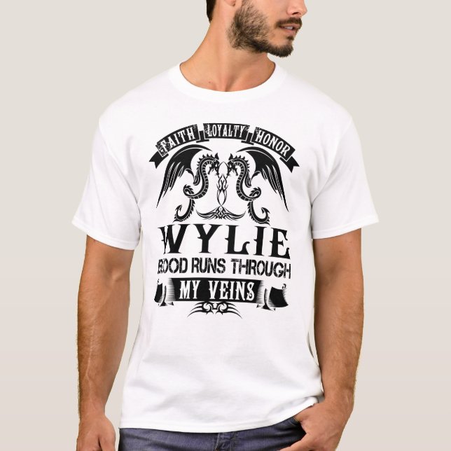 T-shirt Le Sang WYLIE Traverse Mes Veines (Devant)