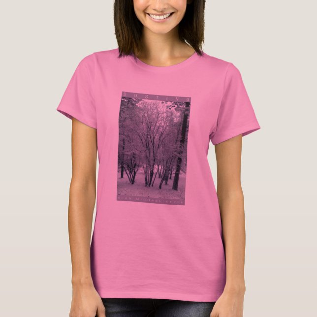 T-shirt Le saupoudrage de Ladie de la neige (Devant)