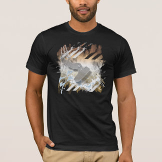 T-shirt Le saut. Chemise surfante de cerf-volant