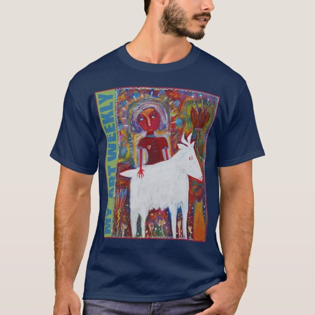 T-shirt Le Sauveur des chèvres (Devant)