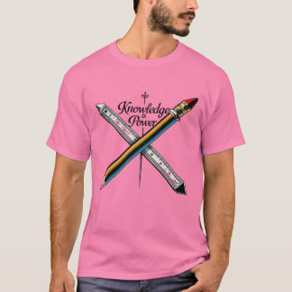 T-shirt Le savoir est le pouvoir - Inspirer l'éducation et