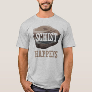 T-shirt Le schiste de géologie se produit