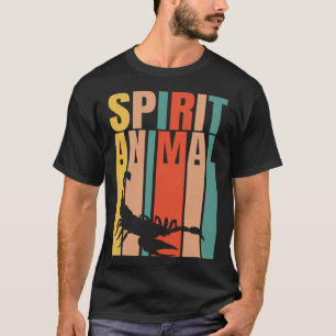 T-shirt Le Scorpion Est Mon Esprit Animal Retro