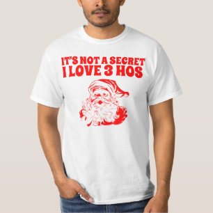 T-shirt Le secret de Père Noël exposé