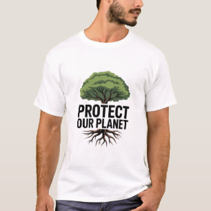 T-shirt Le secret d'un avenir plus vert est ancré dans l'a