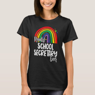 T-shirt Le Secrétaire D'École Le Plus Fier Que J'Ai Promis