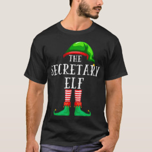 T-shirt Le Secrétaire Elf Correspondant Profession Noël Fu