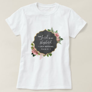 T-shirt Le Seigneur est ma Bible Fromée Psaume 23 Chrétien