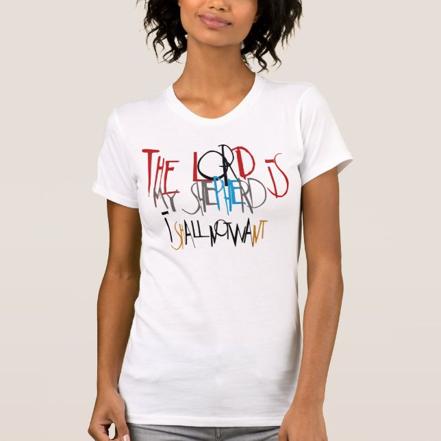 T-shirt "Le Seigneur est mon Berger" par Michael Crozz (Devant)