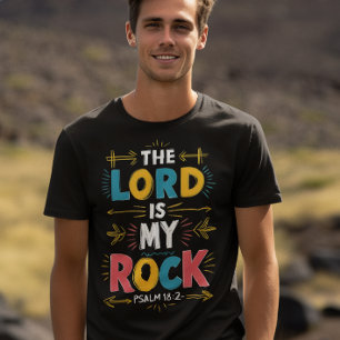 T-shirt Le Seigneur Est Mon Rocher