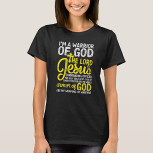 T-shirt Le Seigneur Jésus Armor De Dieu Croix foi chrétien