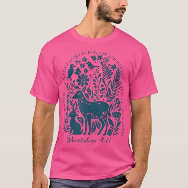 T-shirt Le Seigneur Vaut La Peine De Recevoir Gloire Et Ho (Devant)