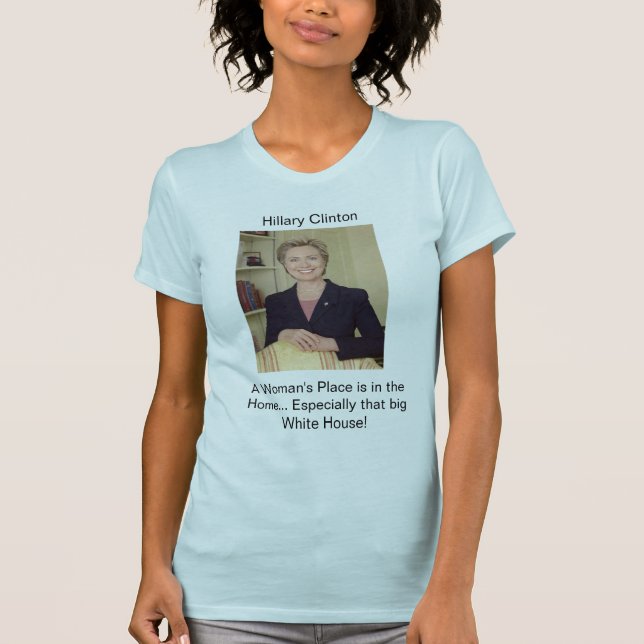 T-shirt le senatorclinton, la place d'une femme est dans (Devant)