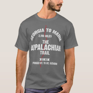 T-shirt Le Sentier Des Appalaches Géorgie-Maine Randonné
