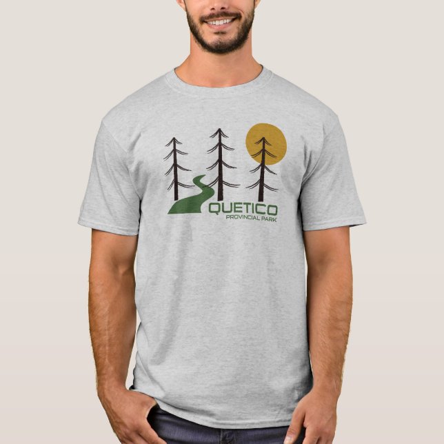 T-shirt Le sentier du parc provincial Quetico (Devant)
