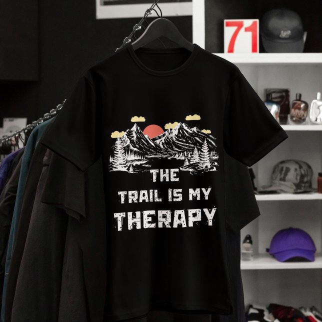 T-shirt Le sentier est ma thérapie Inspiration pour randon (Créateur téléchargé)