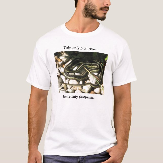 T-shirt Le serpent de jarretière prennent seulement des (Devant)