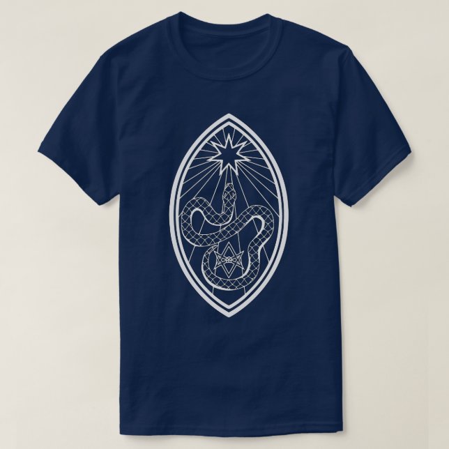 T-shirt Le Serpent Et Le Thelema (Design devant)