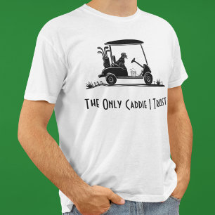 T-shirt Le Seul Caddie Que J'Ai Confiance Golden Retriever