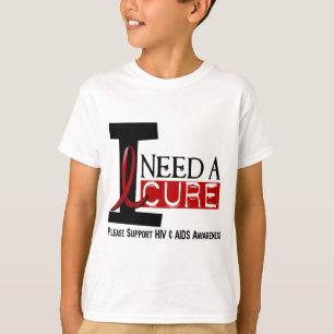 T-SHIRT LE SIDA/HIV J'AI BESOIN D'UN TRAITEMENT 1