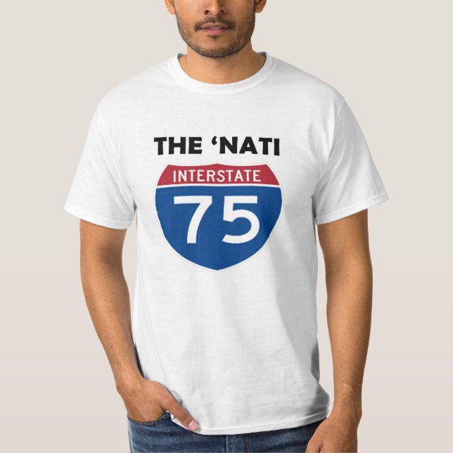 T-shirt 'Le signe d'un état à un autre de Cincinnati Ohio (Devant)