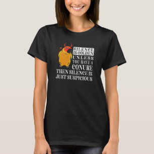 T-shirt Le Silence Est Parrot D'Or I Soleil Conure
